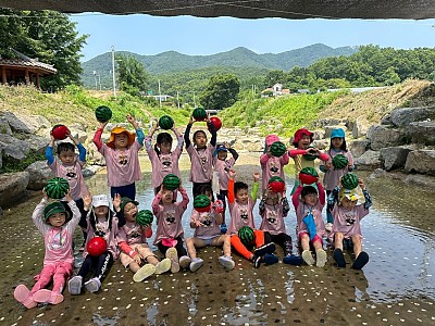 실개천에서 즐긴 여름 물놀이!